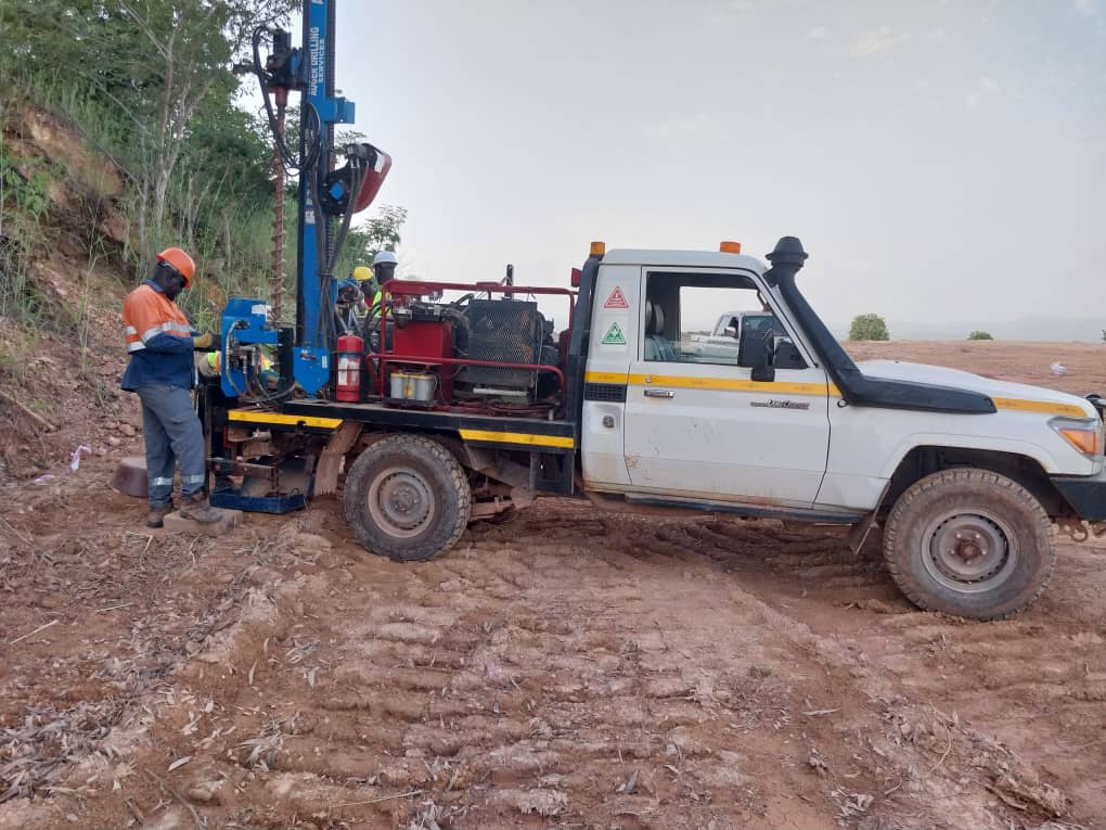 Mana Minerals auger drilling project in Burkina Faso